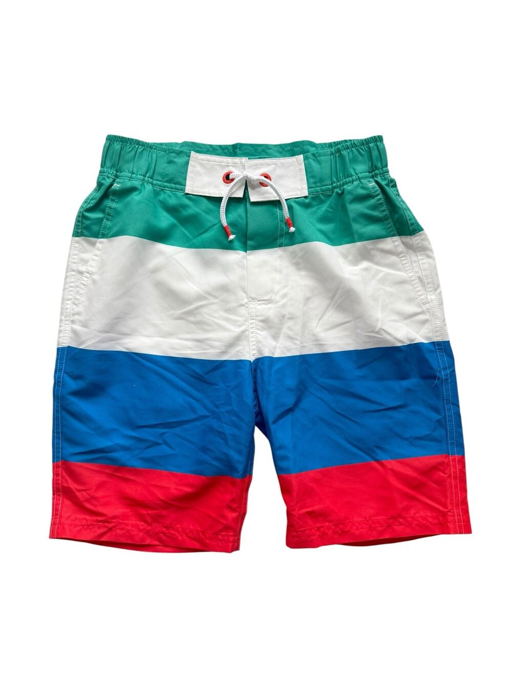 NWT Mini Boden Color Block Swim Shorts Size 11-12y